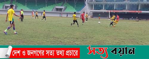 শেরপুর জেলা ফুটবল লীগ : শেষ ৫ মিনিটের ঝলকে শ্রীবরদীকে হারালে কুসুমকলি-সত্যবয়ান