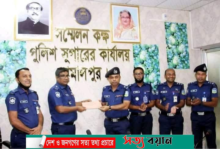 রেজাউল ইসলাম খান জামালপুর জেলার শ্রেষ্ঠ অফিসার ইনচার্জ হিসেবে নিবার্চিত-সত্যবয়ান