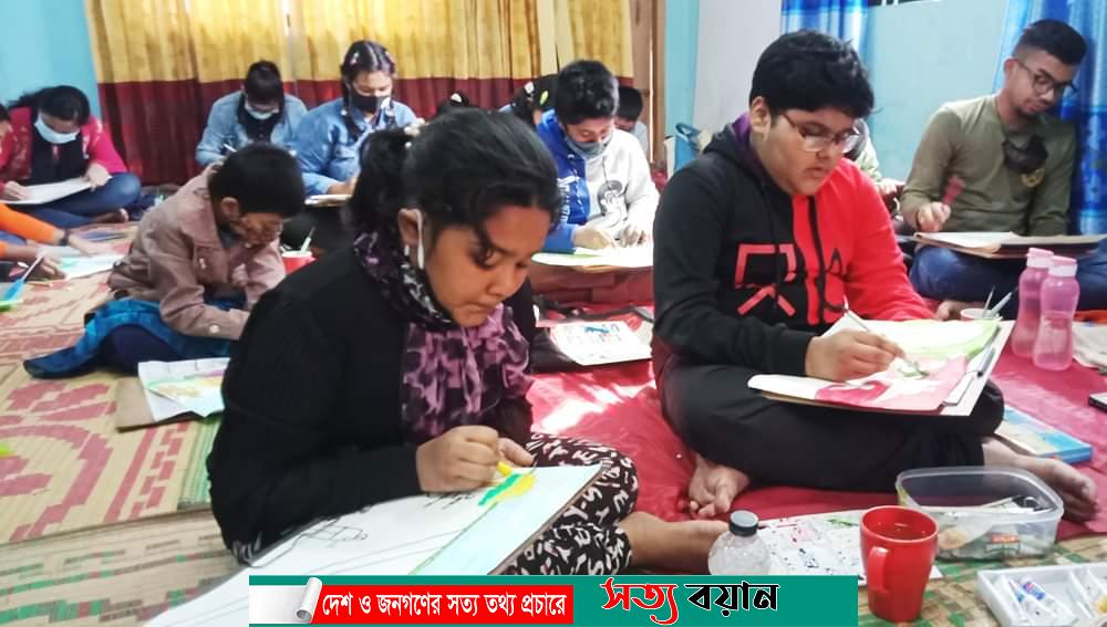 শেরপুরে বিজয় দিবস উপলক্ষে শিশুদের প্রতিযোগীতা অনুষ্ঠিত-সত্যবয়ান