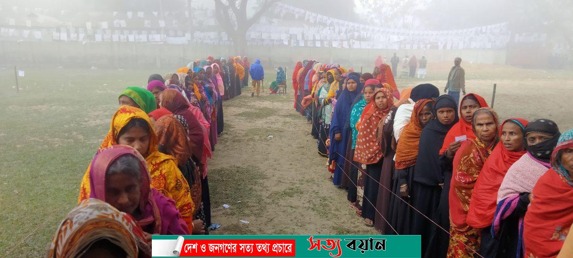 শেরপুরের ৮ ইউনিয়নে ভোট গ্রহণ শুরু-সত্যবয়ান
