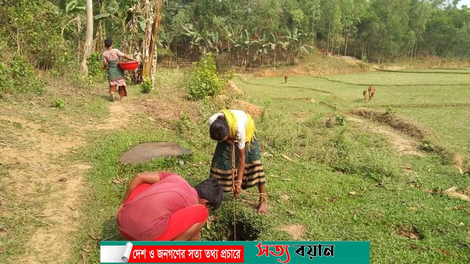 ঝিনাইগাতীতে পাহাড়ি গ্রামগুলোতে বিশুদ্ধ খাবার পানির তীব্র সংকট||সত্যবয়ান