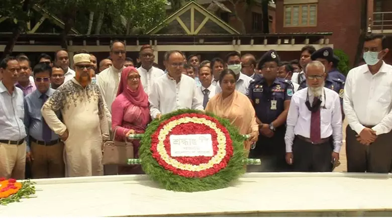 বঙ্গবন্ধু শেখ মুজিবুর রহমানের সমাধিতে শ্রদ্ধা নিবেদন||সত্যবয়ান