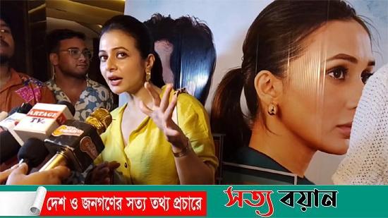 ভাঙা হাত নিয়েই সিনেমার প্রিমিয়ারে কোয়েল মল্লিক