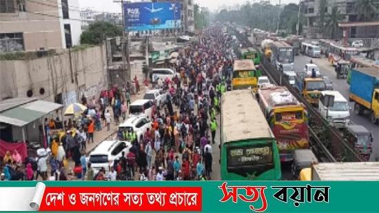 ঢাকা-টাঙ্গাইল ও ঢাকা-ময়মনসিংহ মহাসড়কে ঘরমুখো মানুষের ঢল