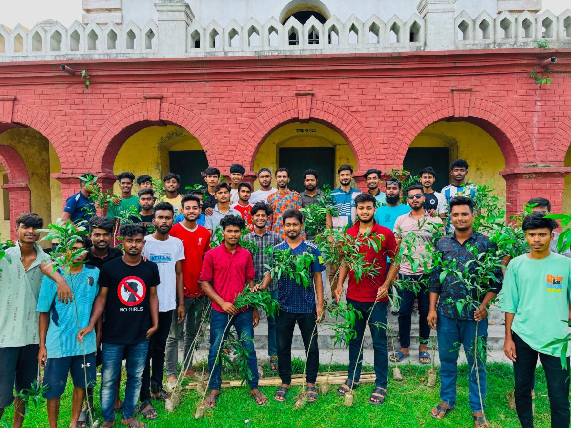 শেরপুর ছাত্রলীগের বৃক্ষরোপণ কর্মসূচি পালন