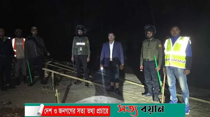 শ্রীবরদীতে অবৈধ বালু উাত্তোলন বন্ধে ভ্রাম্যমাণ আদালতের অভিযান