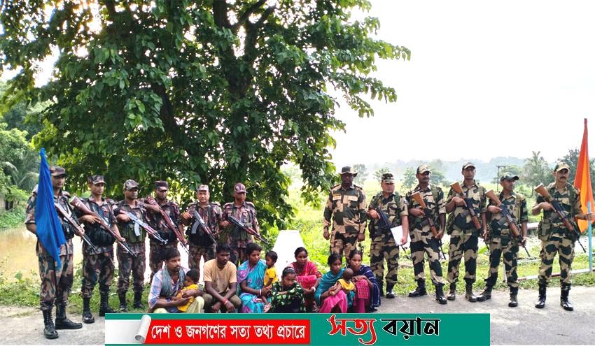 নালিতাবাড়ী সীমান্তে ১০ বাংলাদেশিকে বিজিবির কাছে হস্তান্তর করল বিএসএফ