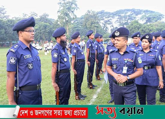 শেরপুর জেলা পুলিশের মাস্টার প্যারেড অনুষ্ঠিত
